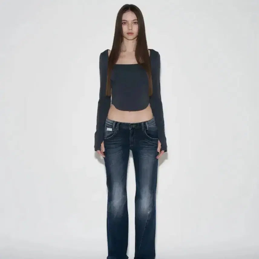 [BUNJANG] Please No Follow Vintage Bootcut Denim L / 플리즈노팔로우 빈티지 부츠컷 데님 L