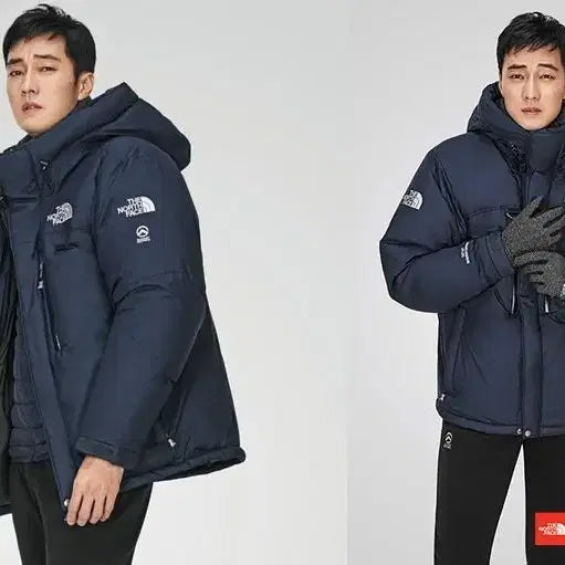 [BUNJANG] The North Face So Ji-sub Himalaya Navy Down Jacket / (M/95) 노스페이스 소지섭 히말라야 네이비 대장급 패딩 우모복 아이더