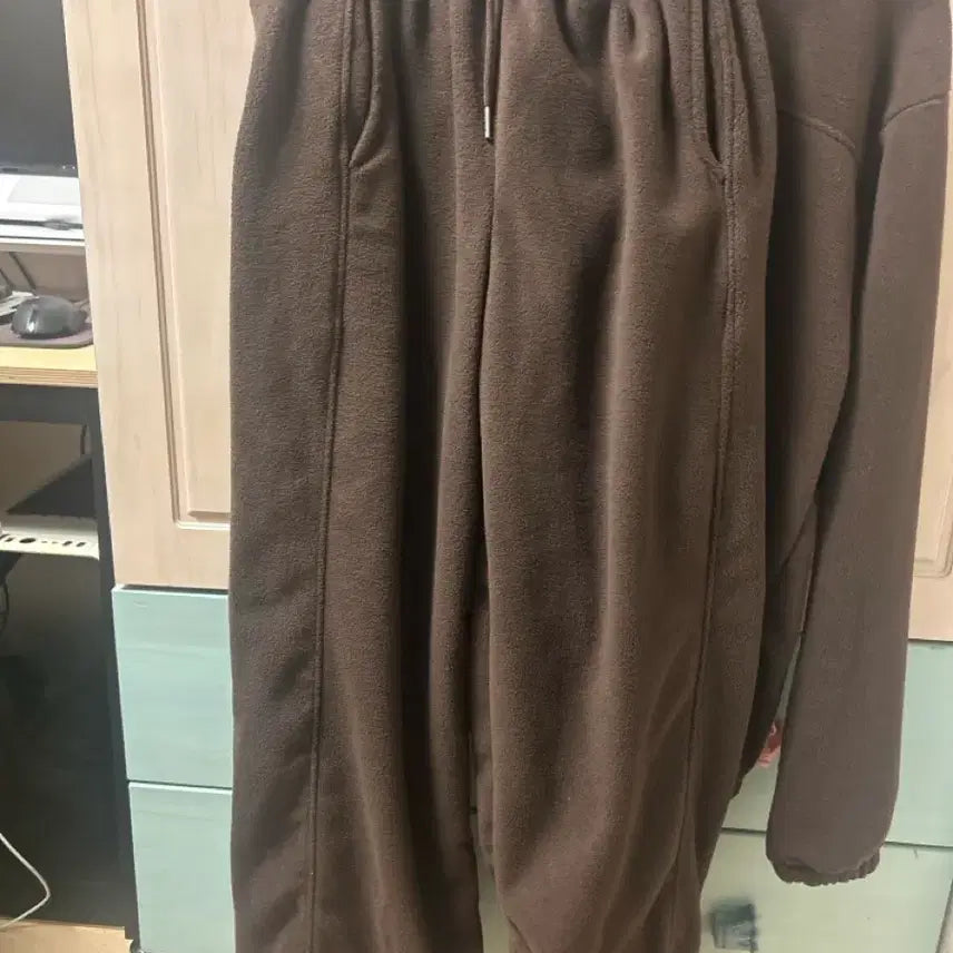 [BUNJANG] Fleece Hoodie Set / 양털 후리스 후드 셋업