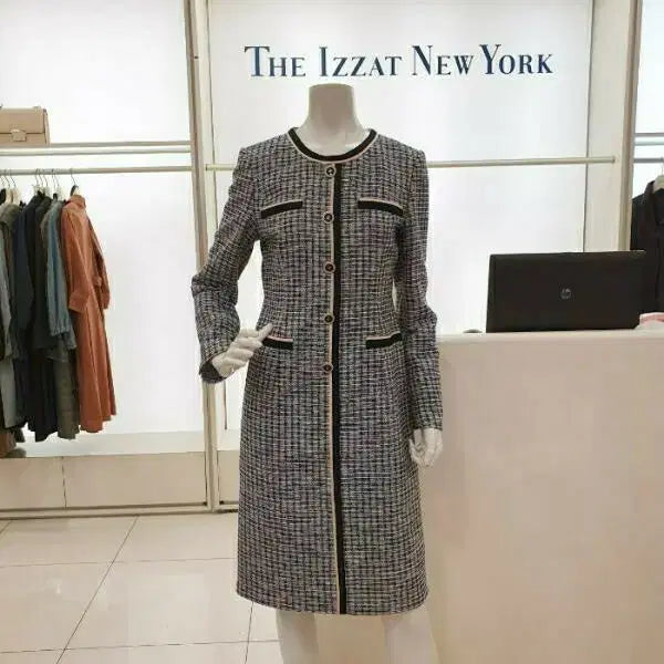 [BUNJANG] The iZ * Tweed Long Dress 95 / 더아이잗 트위드 롱 원피스 95