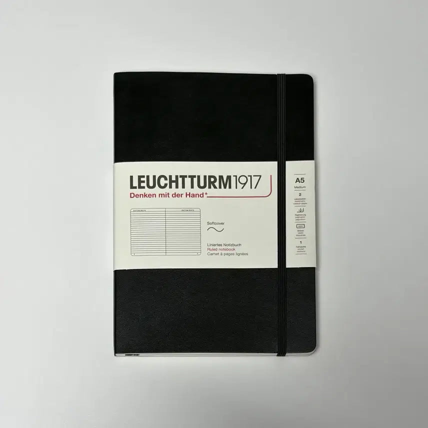 [BUNJANG] Leuchtturm1917 A5 Medium Lined Notebook / 로이텀 A5 미디엄 유선 노트 소프트커버 블랙