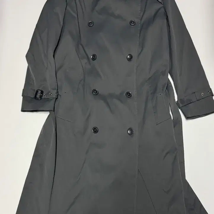 [BUNJANG] Vintage Trench Coat - Khaki / 여성 마리마켓 프리미엄 라벨 벨티드 트렌치 코트 빈티지 카키