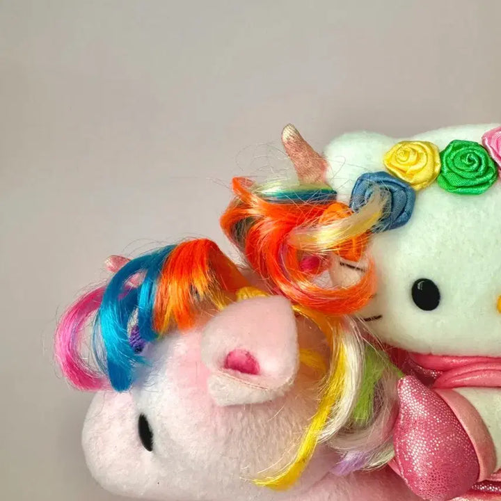 [BUNJANG] Hello Kitty Unicorn Kitty Plush Doll / 희귀)고전키티 헬로키티 유니콘키티 키티인형 키티수집