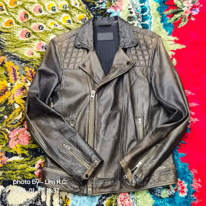 [BUNJANG] AllSaints Leather Biker Jacket (Medium) / 올세인츠 가죽 바이커 자켓 MEDIUM