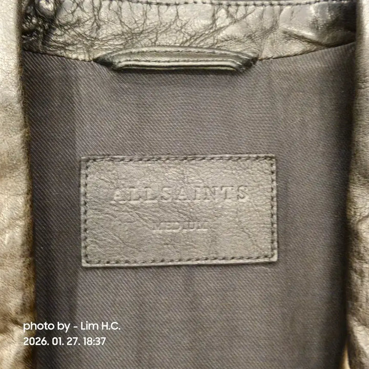 [BUNJANG] AllSaints Leather Biker Jacket (Medium) / 올세인츠 가죽 바이커 자켓 MEDIUM