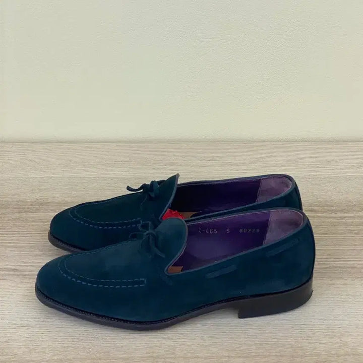 [BUNJANG] Carmina String Loafer UK5 (240mm) - Navy Suede / 까르미나 스트링 로퍼 UK5 판매합니다. 240 사이즈
