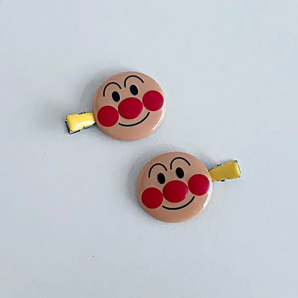 [BUNJANG] Anpanman Forehead Hairpin / [날아라호빵맨] 호빵맨 앞머리핀 (1매) 캐릭터삔 머리삔 헤어