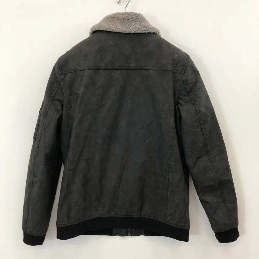 [BUNJANG] Panicale Italy Eco Leather Blouson Jacket / 빠니깔레 이태리 에코레더 블루종점퍼 95
