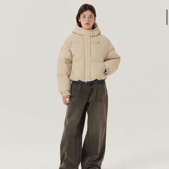 [BUNJANG] Lee Short Down Padded Jacket / Lee 다운 숏 패딩 새상품