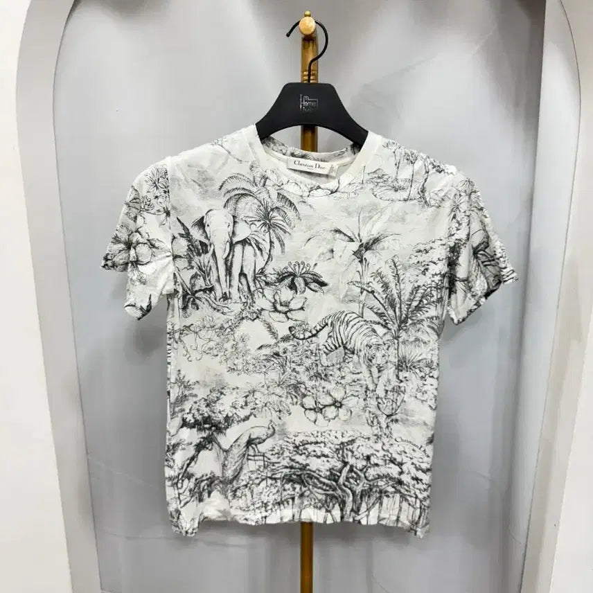 [BUNJANG] Dior Toile de Jouy Short Sleeve T-Shirt S / 디올 트왈드주이 반팔 티셔츠 S