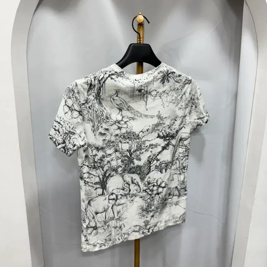 [BUNJANG] Dior Toile de Jouy Short Sleeve T-Shirt S / 디올 트왈드주이 반팔 티셔츠 S