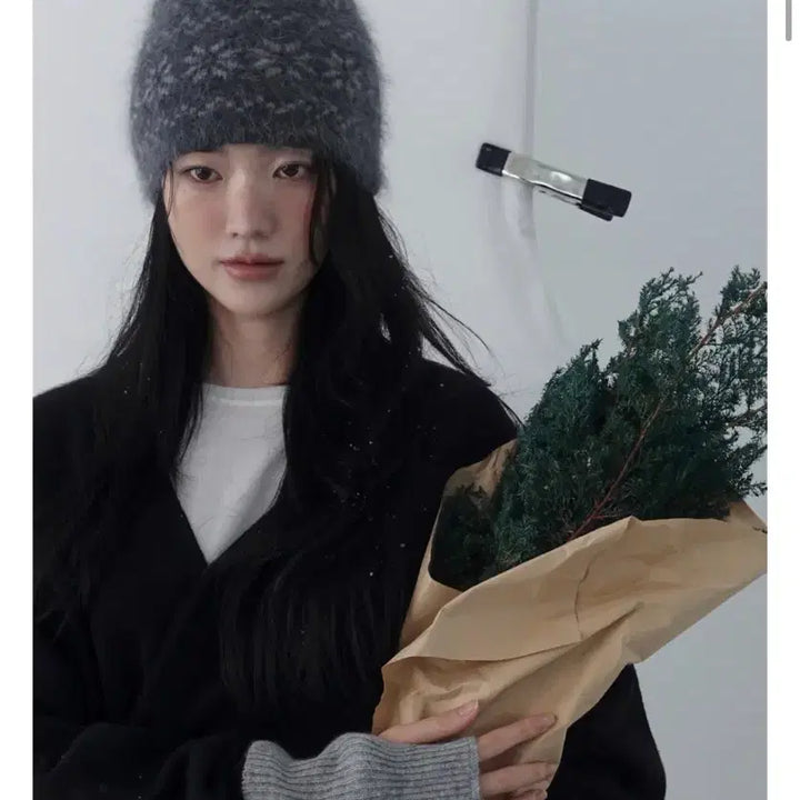 [SOLD OUT] 노르딕 눈꽃비니 새것