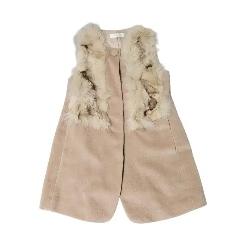 [BUNJANG] Visit in New York Fox Fur Vest / 비지트인뉴욕 폭스퍼 베스트 55