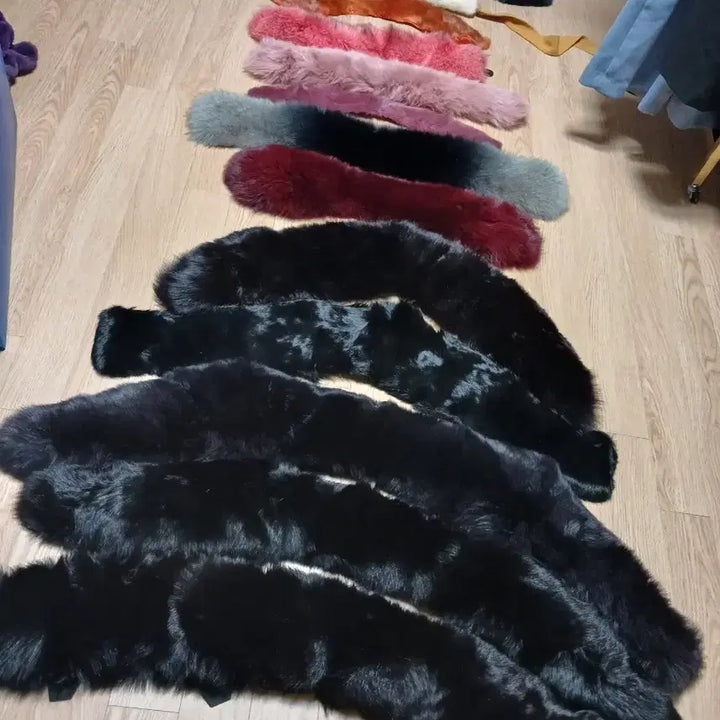 [BUNJANG] Mink and Fox Fur Scarves Bundle Set / 13개 밍크 폭스 목도리 코트에다는거