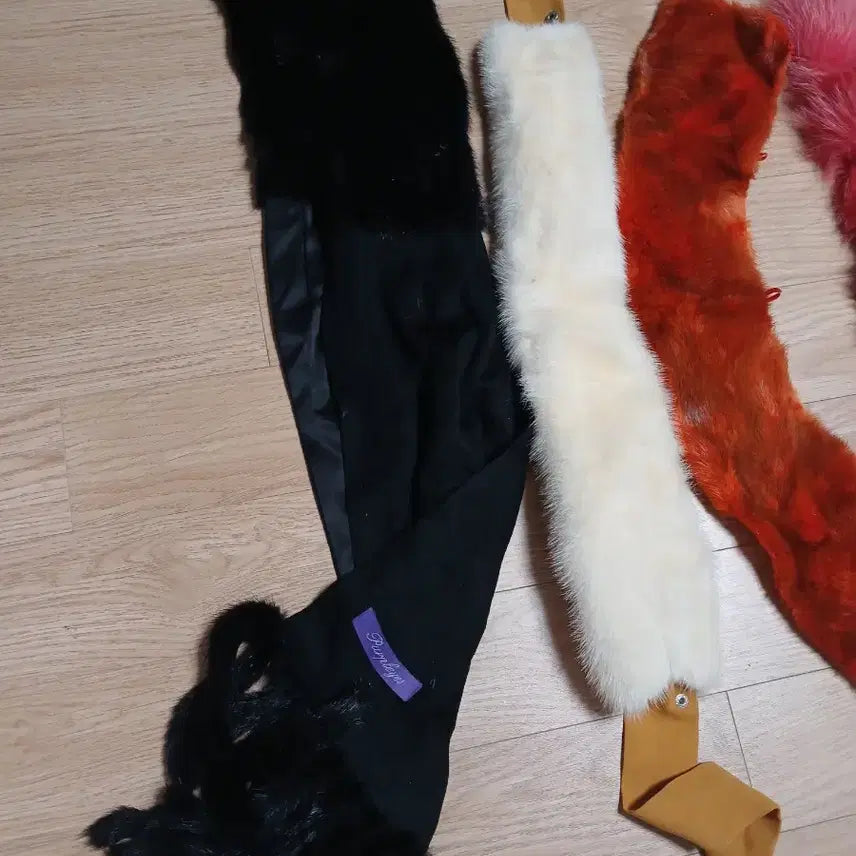 [BUNJANG] Mink and Fox Fur Scarves Bundle Set / 13개 밍크 폭스 목도리 코트에다는거