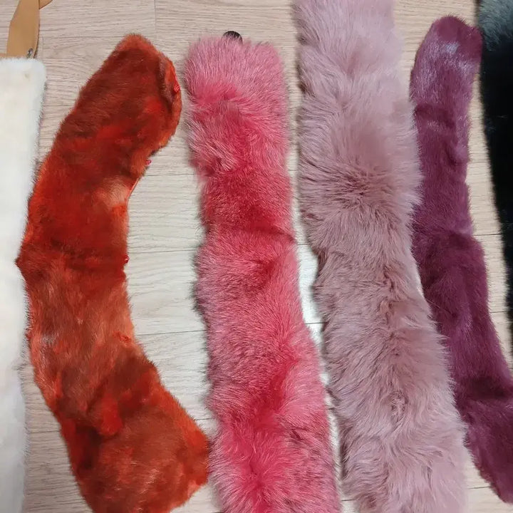 [BUNJANG] Mink and Fox Fur Scarves Bundle Set / 13개 밍크 폭스 목도리 코트에다는거