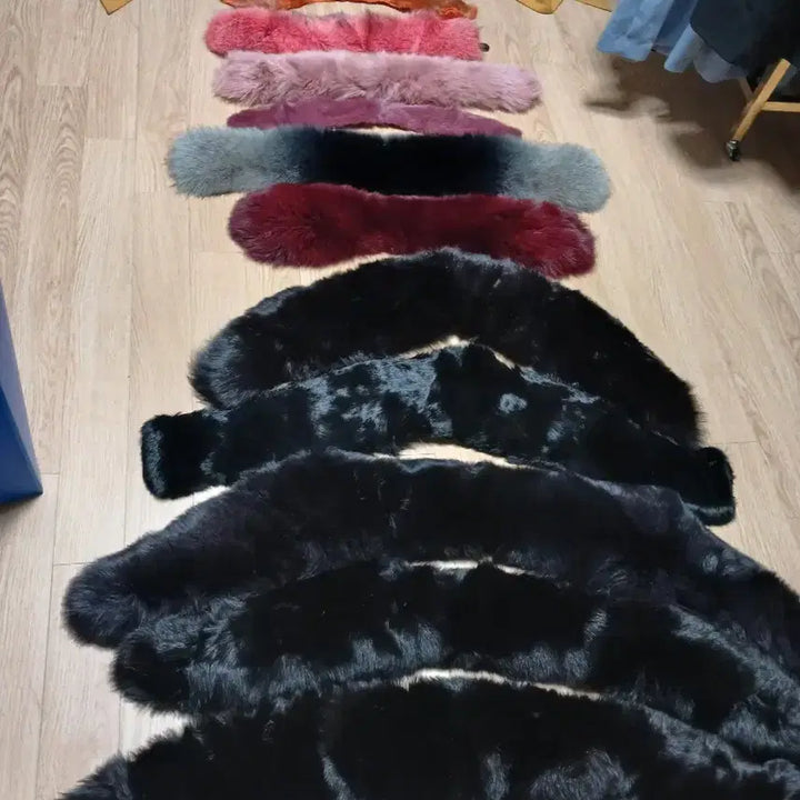 [BUNJANG] Mink and Fox Fur Scarves Bundle Set / 13개 밍크 폭스 목도리 코트에다는거
