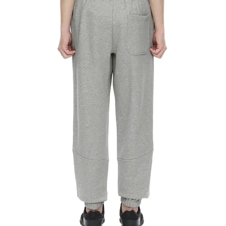 [BUNJANG] Iise Sweat Pants XL Jogger Pants Gray Melange / Iise 이세 스웨트 팬츠 XL 조거 팬츠 그레이 멜란지