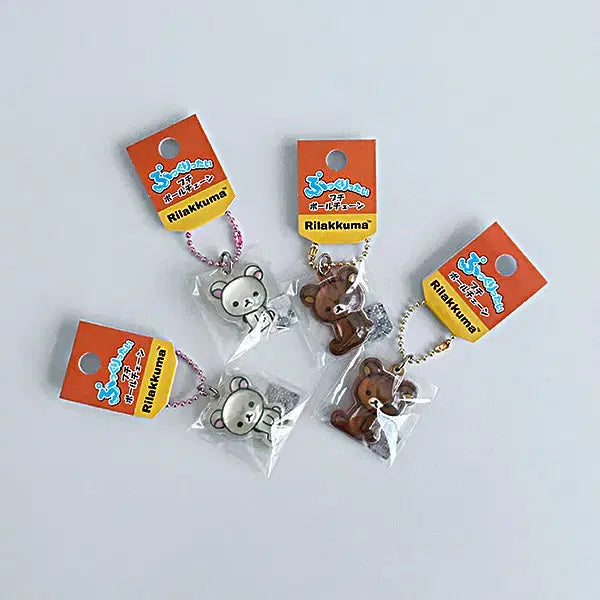 [BUNJANG] San-X Rilakkuma & Korilakkuma Bubble Key Holder / [산엑스] 미니 리락쿠마 버블 키홀더 (1매) 키링 코리락