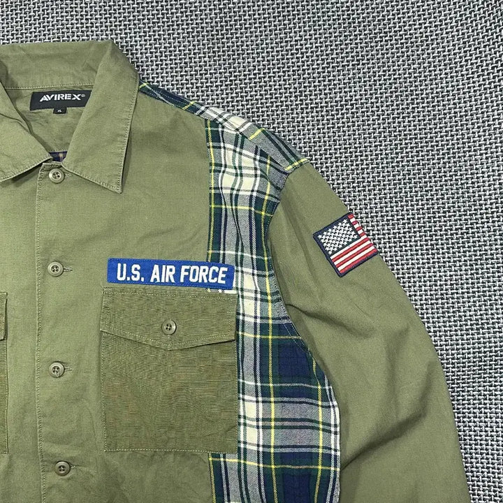 [BUNJANG] AVIREX Khaki Shirt (XL) / AVIREX 아비렉스 셔츠 (XL)