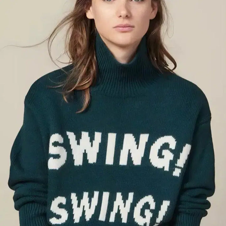 [BUNJANG] Sandro Wool Cashmere Turtleneck Sweater / 산드로 울캐시미어 터틀넥 스웨터