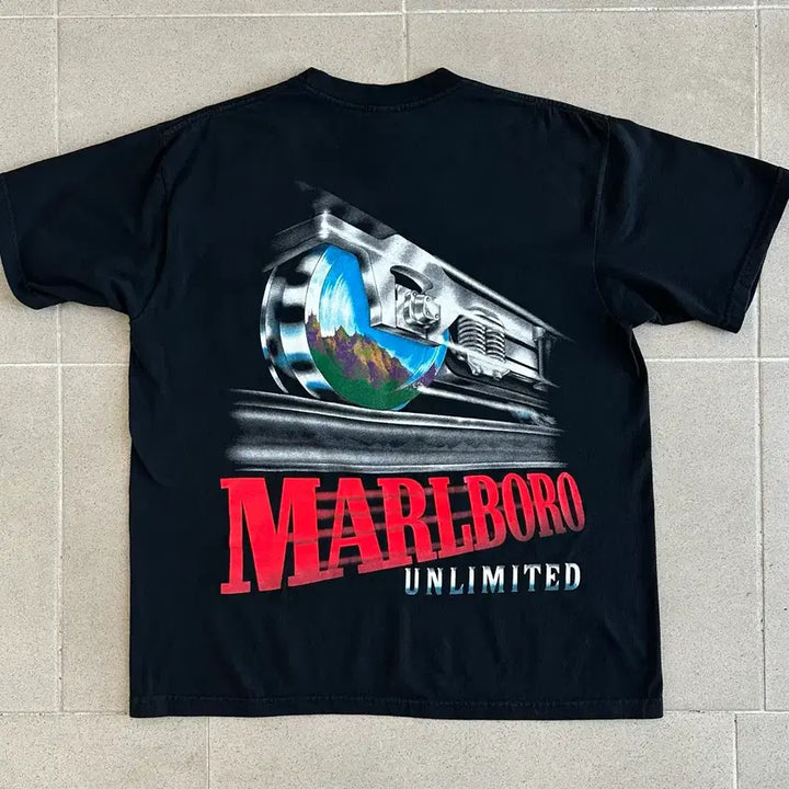 [BUNJANG] Marlboro Unlimited Train Vintage T-shirt / 90s 빈티지 말보로 Unlimited Train 티셔츠