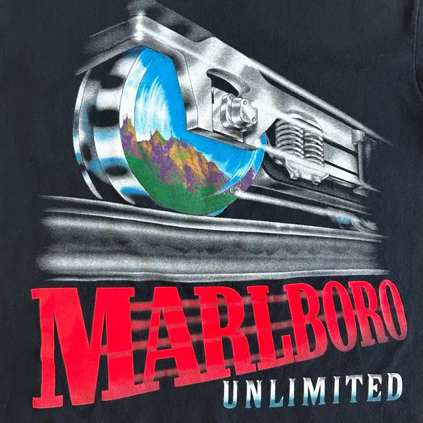 [BUNJANG] Marlboro Unlimited Train Vintage T-shirt / 90s 빈티지 말보로 Unlimited Train 티셔츠