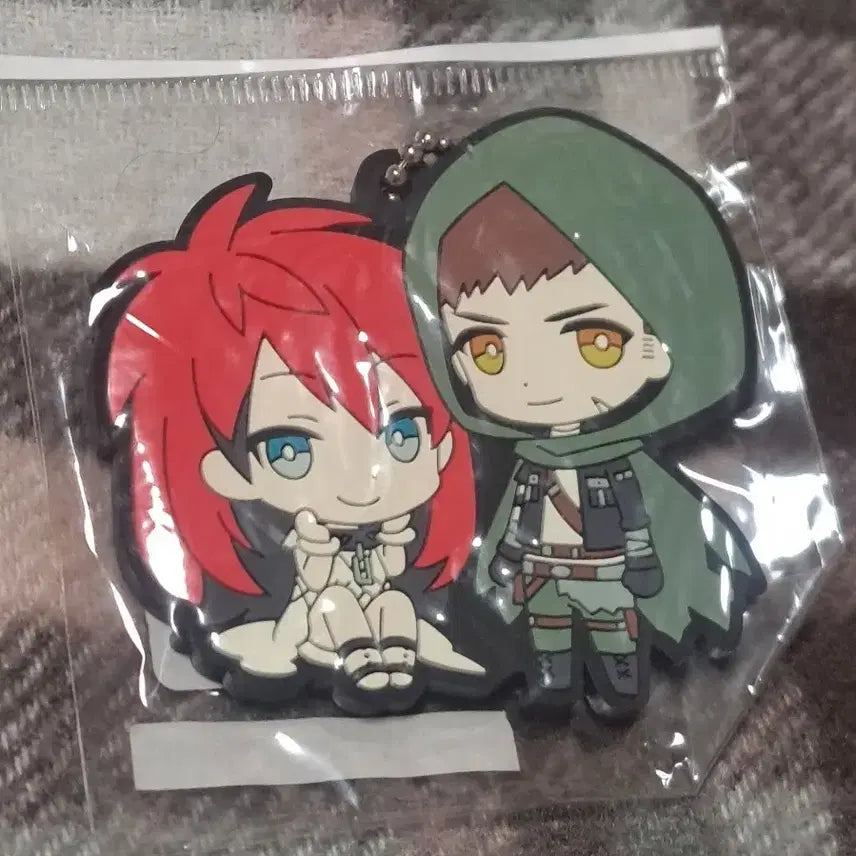 [BUNJANG] Grimoire of Ashes Yume Minato Rubber Keyring / 그리무갈 유메,미나토 고무 키링