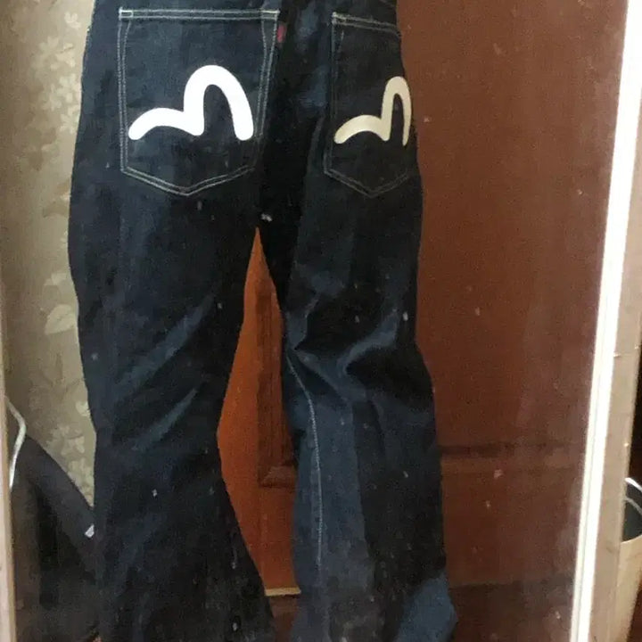 [BUNJANG] EVISU Denim Jeans / 에비수 데님 청바지 백포켓