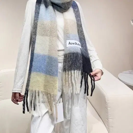 [BUNJANG] Acne Studios Checkered Scarf / 아크네 스튜디오 체크 머플러 스카프