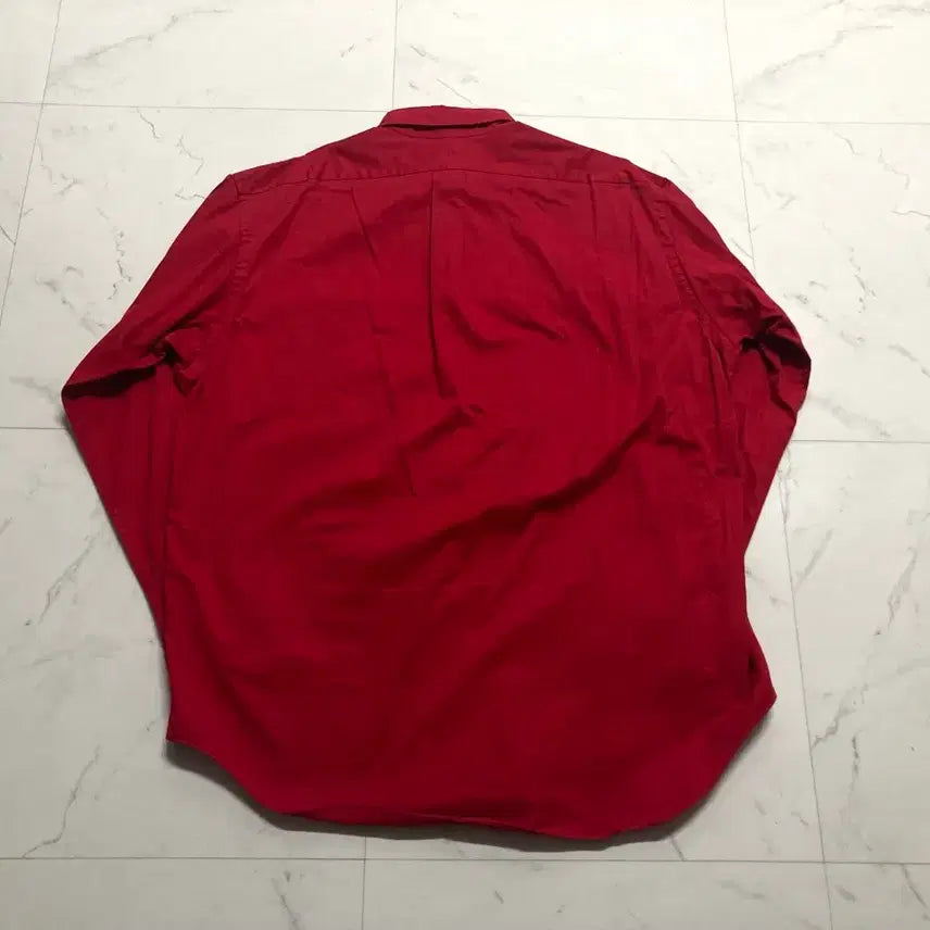 [BUNJANG] Polo Ralph Lauren Shield Logo Oversized Shirt / 90s 폴로 랄프로렌 방패 로고 오버핏 셔츠 105-110