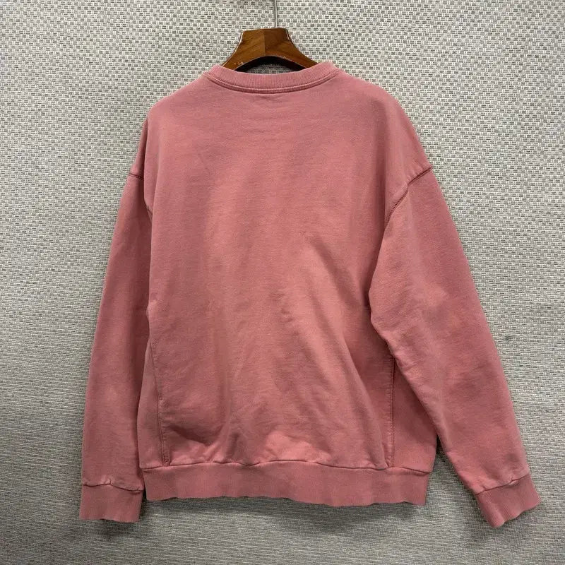 [BUNJANG] NBA Pink Embroidered Logo Casual Sweatshirt / NBA 핑크 자수로고 캐주얼 맨투맨 L M10549