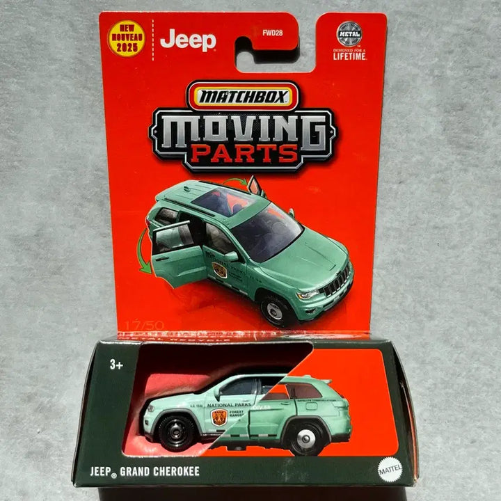 [BUNJANG] Matchbox Jeep Grand Cherokee National Park Ranger Diecast Car / 매치박스 무빙파츠 지프 그랜드 체로키 국립공원 레인저 핫휠