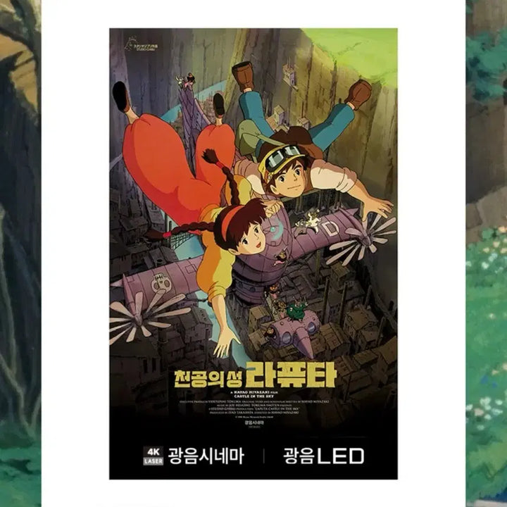 [BUNJANG] Laputa: Castle in the Sky Retro Poster / 천공의성 라퓨타 광음 레트로 포스터