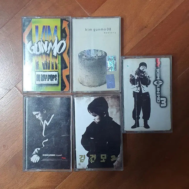 [BUNJANG] Kim Gun-mo Cassette Tape Bundle / 김건모 카세트 테이프 5개 묶음
