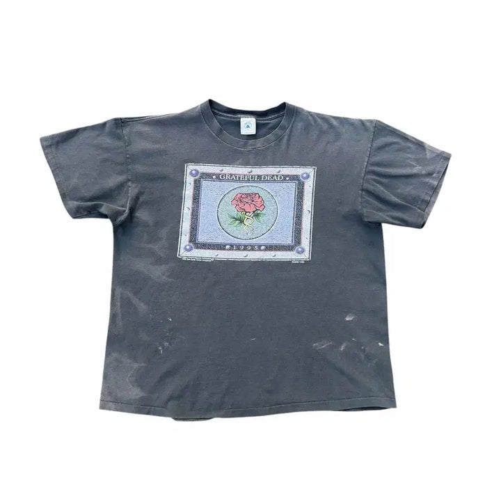 [SOLD OUT] 빈티지 95s 그레이트풀데드 스톤로즈 파이널 투어 밴드티