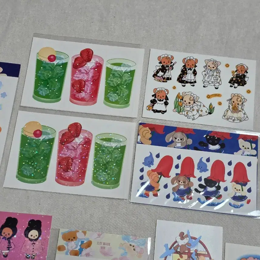 [BUNJANG] Yulbamgom Sticker Bundle Set / [택포] 율밤곰 다꾸 씰스티커 일괄 처분