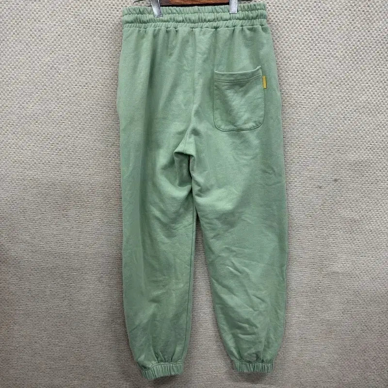 [BUNJANG] Main Booth Green Printed Jogger Sweatpants / 메인부스 그린 프린팅 조거 츄리닝바지 29인치 M10563
