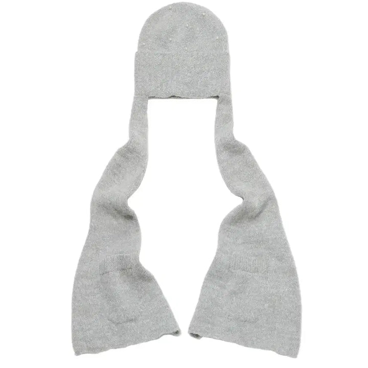[BUNJANG] Pocket Muffler Beanie [Grey] / 타입서비스 Pocket Muffler Beanie [Grey]