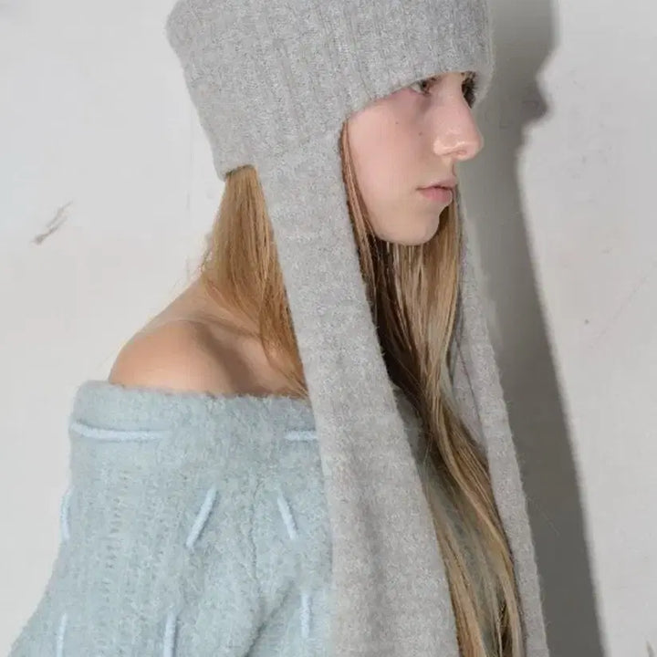 [BUNJANG] Pocket Muffler Beanie [Grey] / 타입서비스 Pocket Muffler Beanie [Grey]