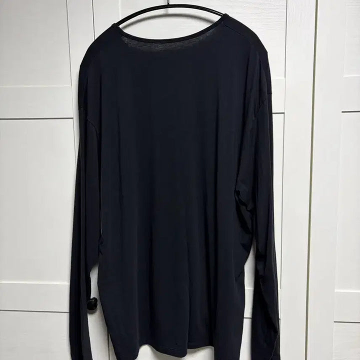 [BUNJANG] Musinsa Standard Relaxed CR Scoop Neck Long Sleeve T-Shirt Black 2XL / (새상품)무신사 스탠다드 릴렉스드 CR 스쿱넥 긴소매 티셔츠 블랙 2XL