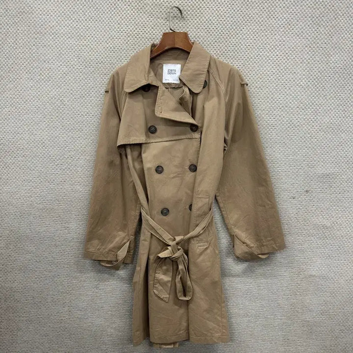 [BUNJANG] ZARA Beige Long Trench Coat Jacket / 자라 ZARA 베이지 롱 트렌치 코트 자켓 S M10547