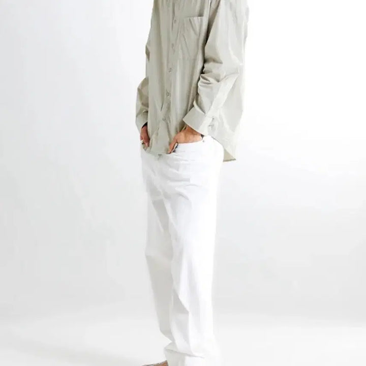 [BUNJANG] Spao Light Beige Shirt / 스파오 라이트 베이지 셔츠