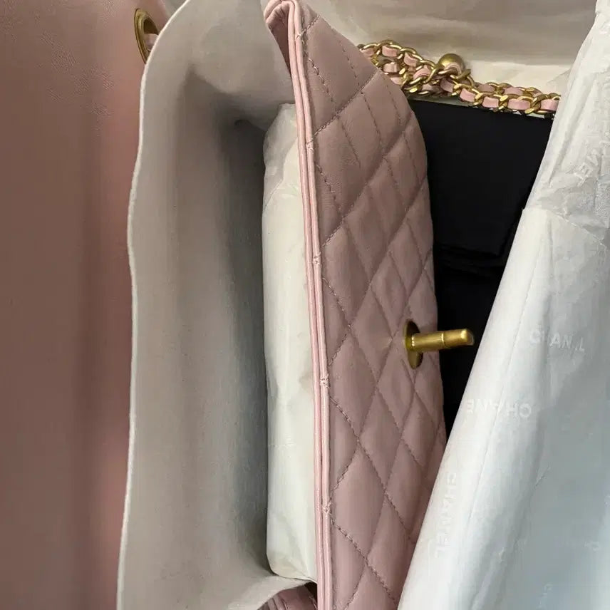 [BUNJANG] Chanel Classic New Mini Bag (Pink) / 샤넬 클래식 뉴미니 골드볼 핑크