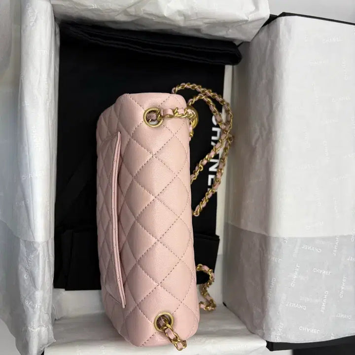 [BUNJANG] Chanel Classic New Mini Bag (Pink) / 샤넬 클래식 뉴미니 골드볼 핑크