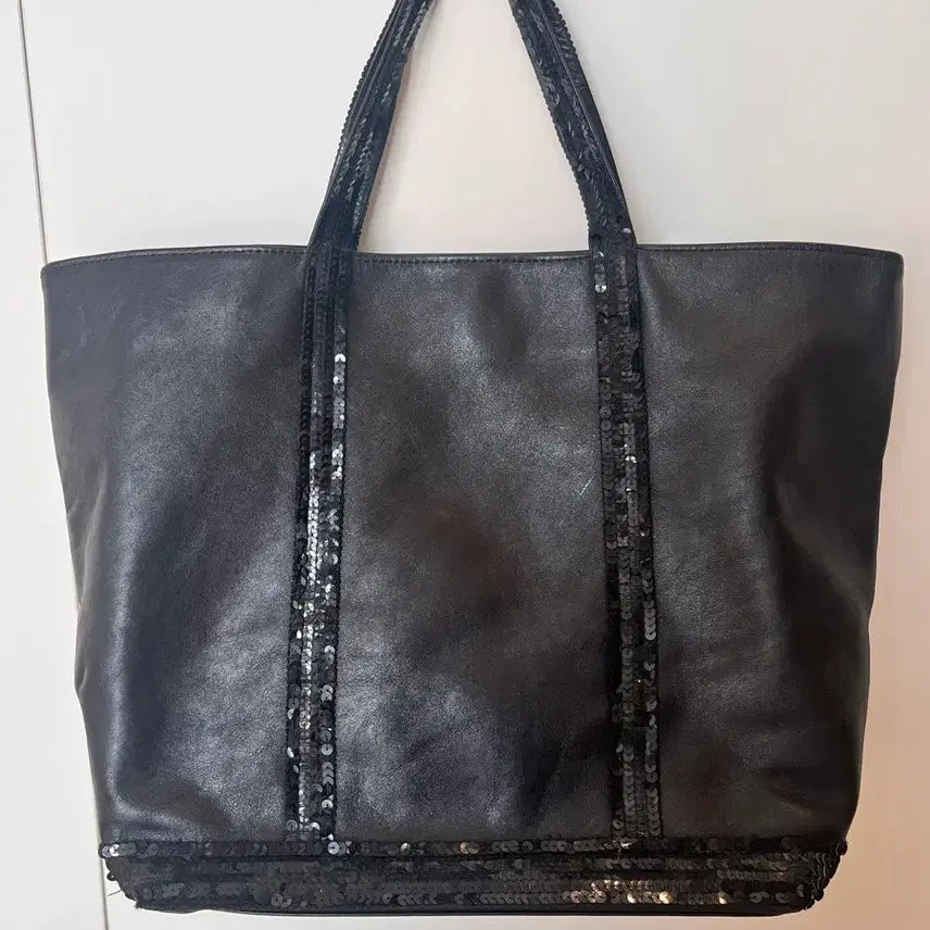 [BUNJANG] Vanessa Bruno Leather Sequin Tote Bag / [정품] 바네사브루노 가죽 스팽글 토드백