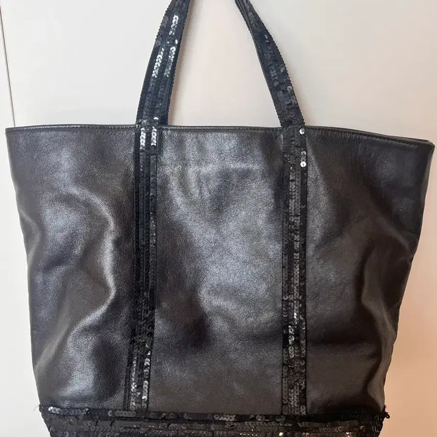 [BUNJANG] Vanessa Bruno Leather Sequin Tote Bag / [정품] 바네사브루노 가죽 스팽글 토드백