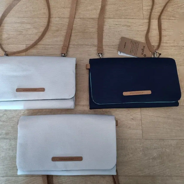 [BUNJANG] Starbucks Foldable Crossbody Bag Bundle Set / 스타벅스 폴더블 크로스백 3개 일괄