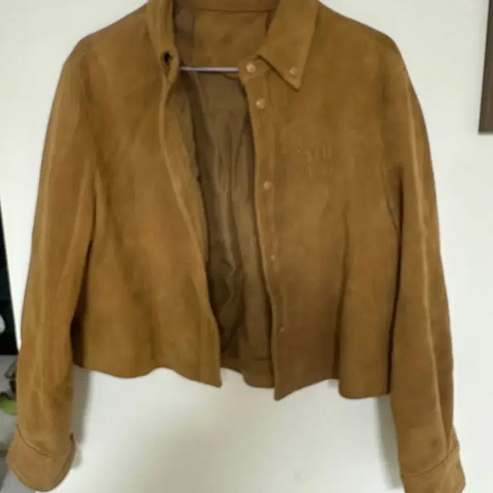 [BUNJANG] MIU MIU Suede Jacket Brown / 미우미우 스웨이드 자켓 브라운