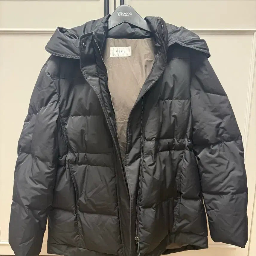 [BUNJANG] Black Fox Fur Padded Jacket / sjsj 폭스퍼 블랙 패딩